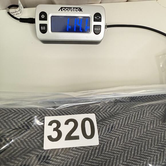 Claiborne Wool Blazer Mens 46 Gray Herringbone Tweed Sport Coat Business‎ Casual - Picture 13 of 13